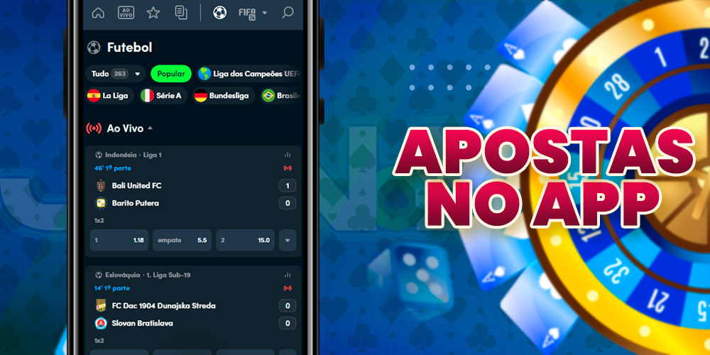 Apostas em esportes diretamente no seu celular