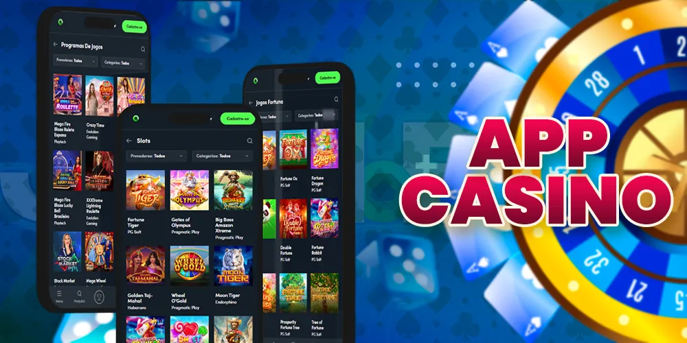 Aplicativo móvel para jogos de cassino